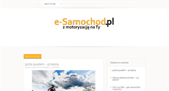 Desktop Screenshot of e-samochod.pl